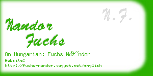 nandor fuchs business card